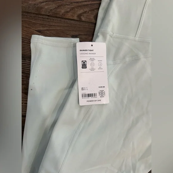 Athleta Rainier Tight Light Mint High-Waist Performance Leggings - Picture 3 of 10